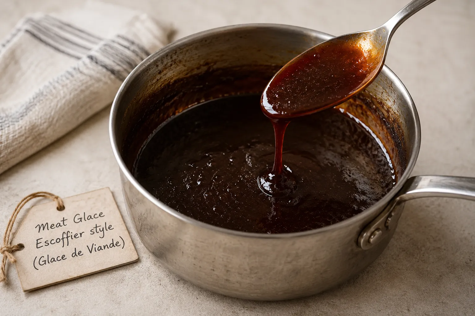 Demi-Glace Sauce Escoffier style (Sauce Demi-Glace)