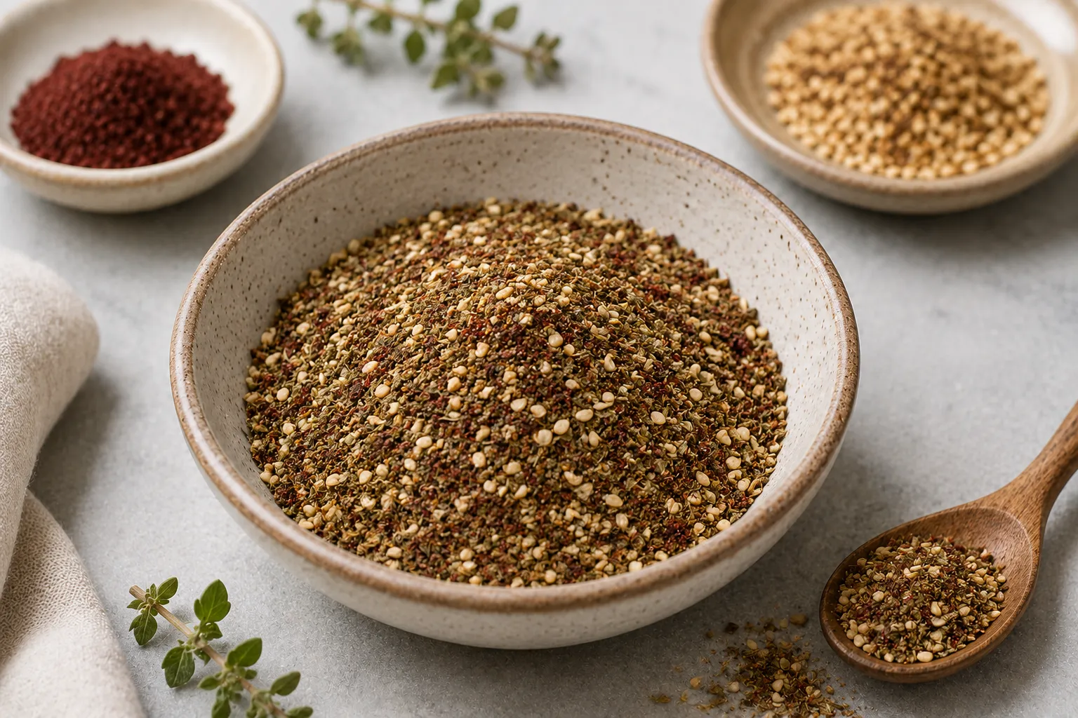 Bright Za’atar Spice Mix for Vegetables & Dips